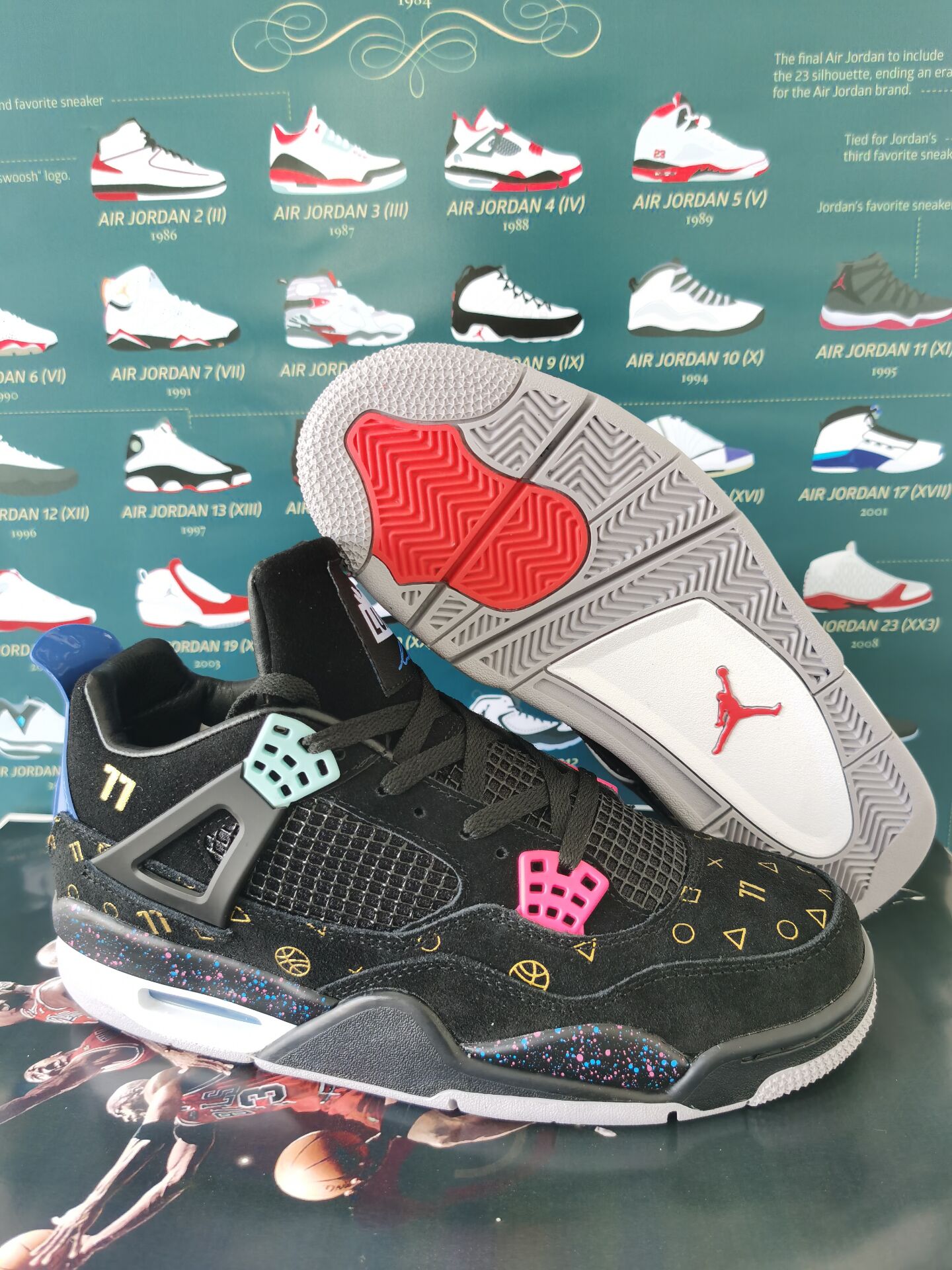Air Jordan 4 Fortress Night Shoes - Click Image to Close